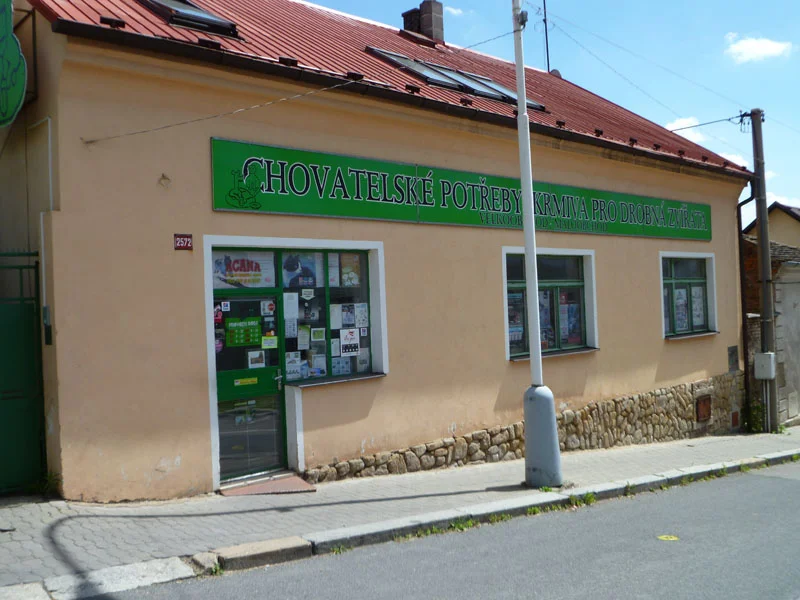 Prodejna Chovatelské potřeby v ulici Ctiborova 2572 v Kladně